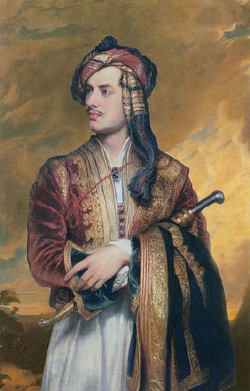Thomas Phillips Lord Byron in Albanian dress China oil painting art
